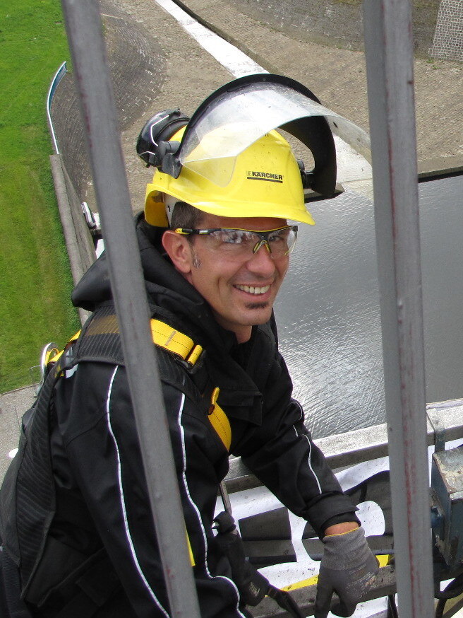 Klaus Dauven bei der Arbeit an der Talsperre Eibenstock